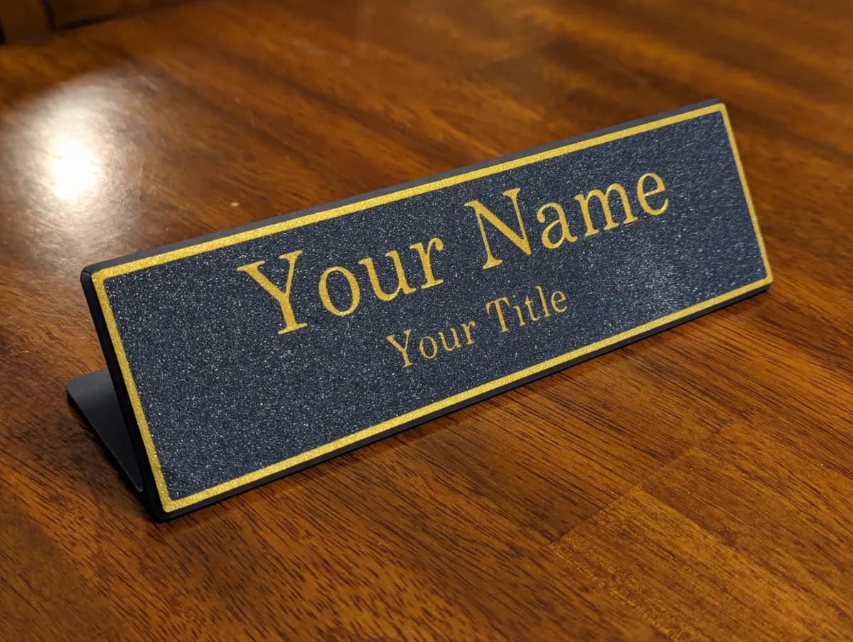 Placa de Nome Personalizada