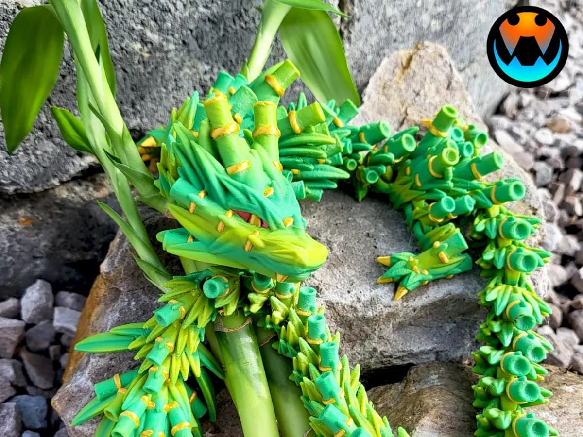 Dragão de Bambu Articulado
