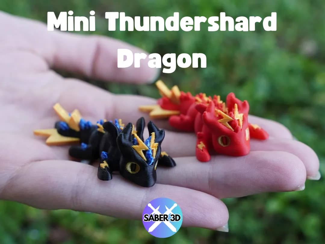 Mini Dragão Thundershard Articulado