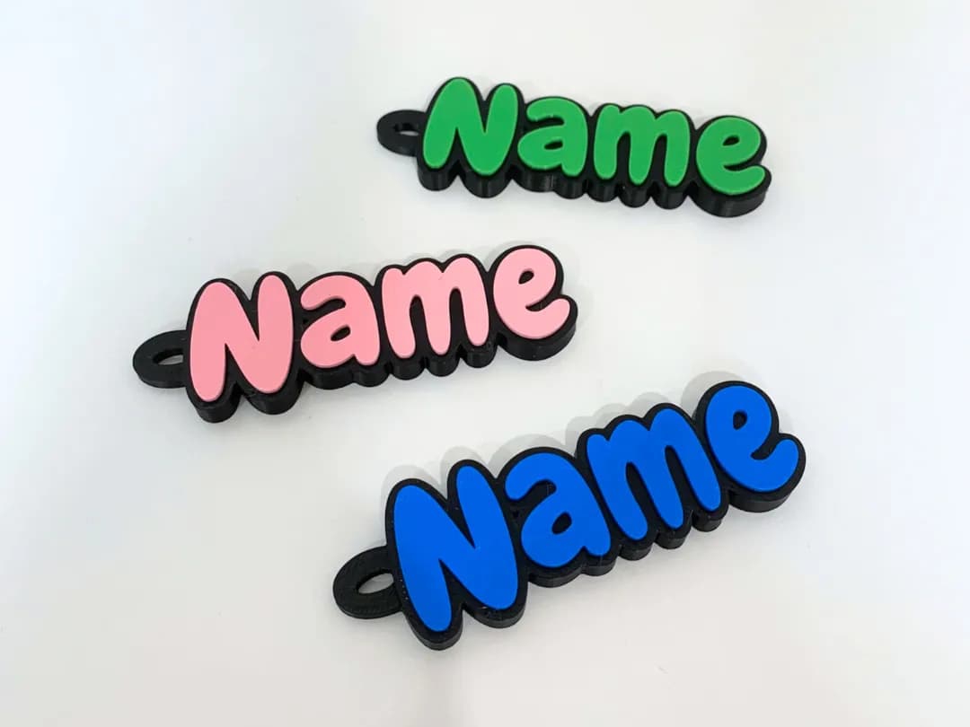 Chaveiro de Nome Colorido Personalizado