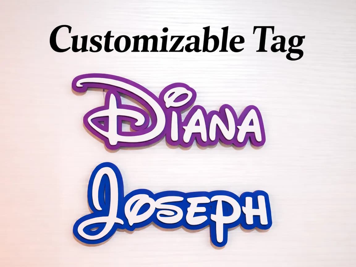 Tag Personalizada Fonte Disney