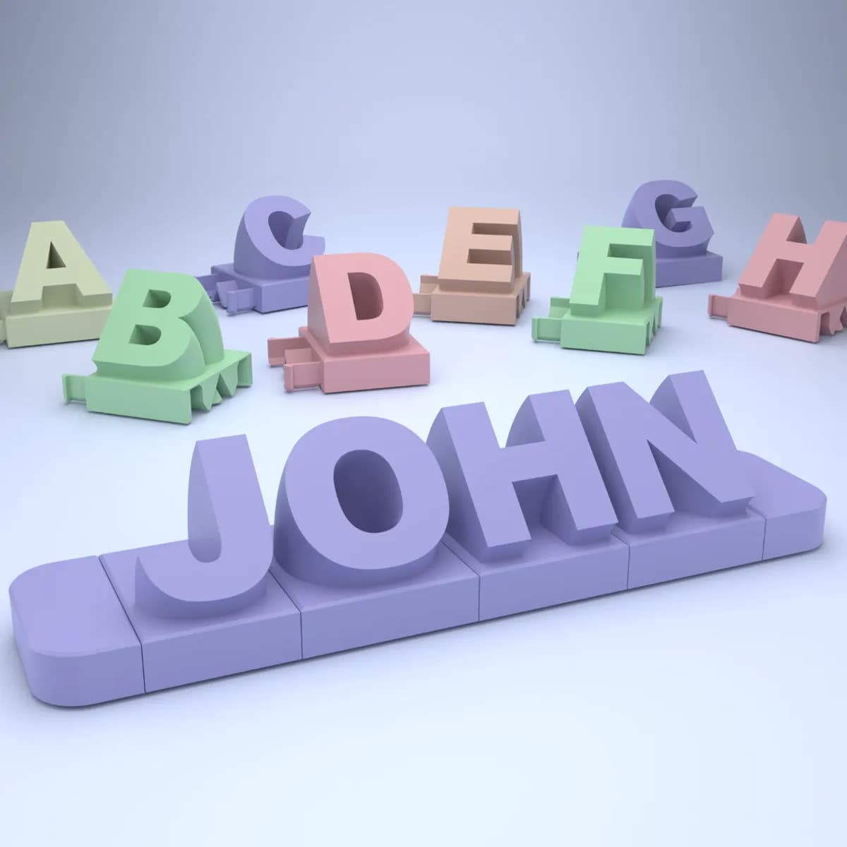 Nome 3D em Letras