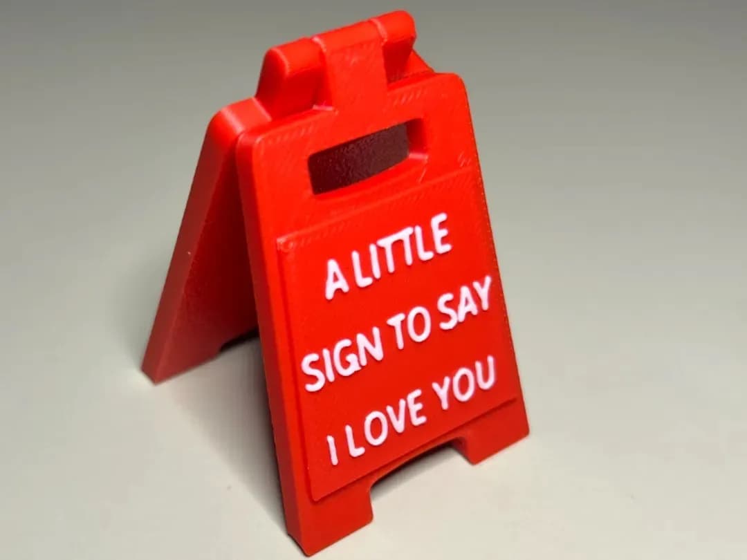 Placa Miniatura I Love You