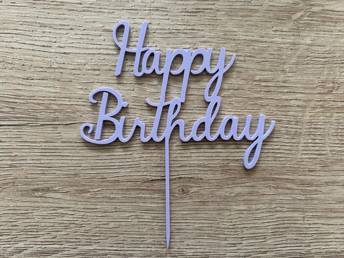 Topo de Bolo Feliz Aniversário
