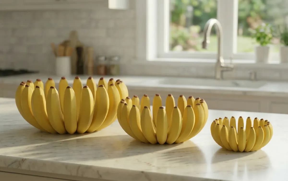 Tigela de Banana para Frutas
