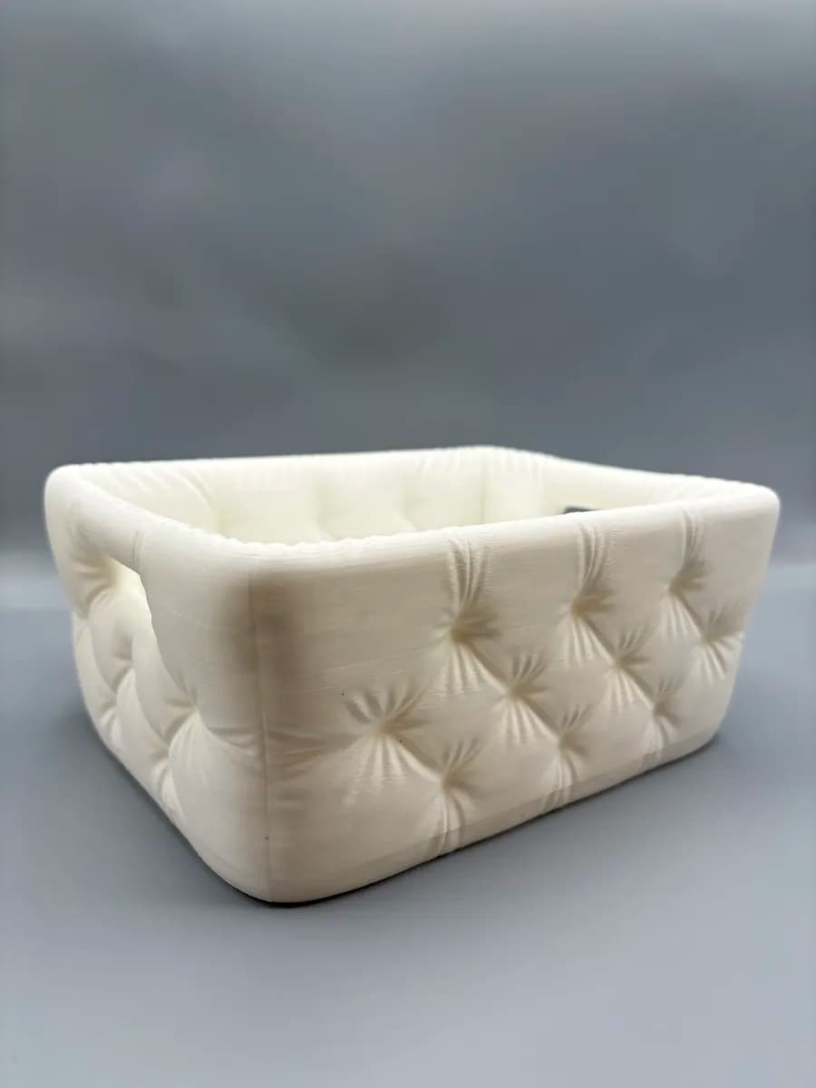Cesta de Banheiro Acolchoada Moderna