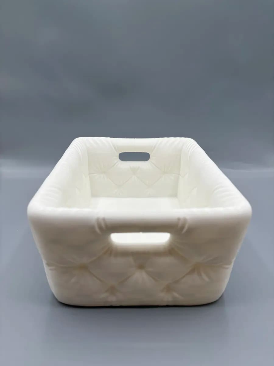 Cesta de Banheiro Acolchoada Moderna