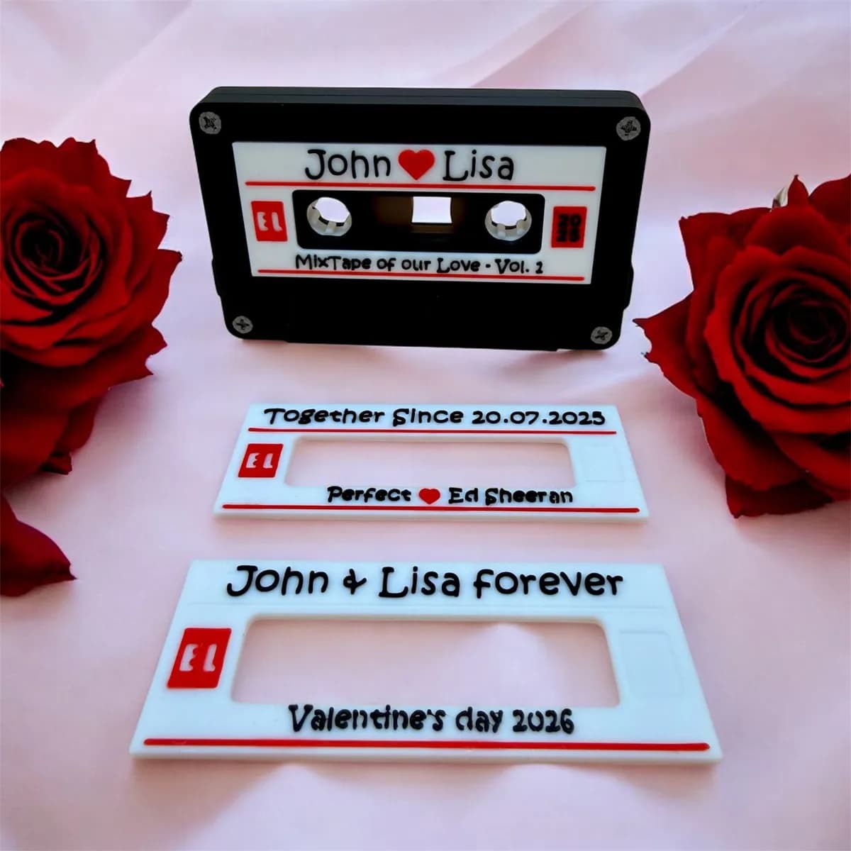 Mixtape de Amor Personalizada em Fita Cassete