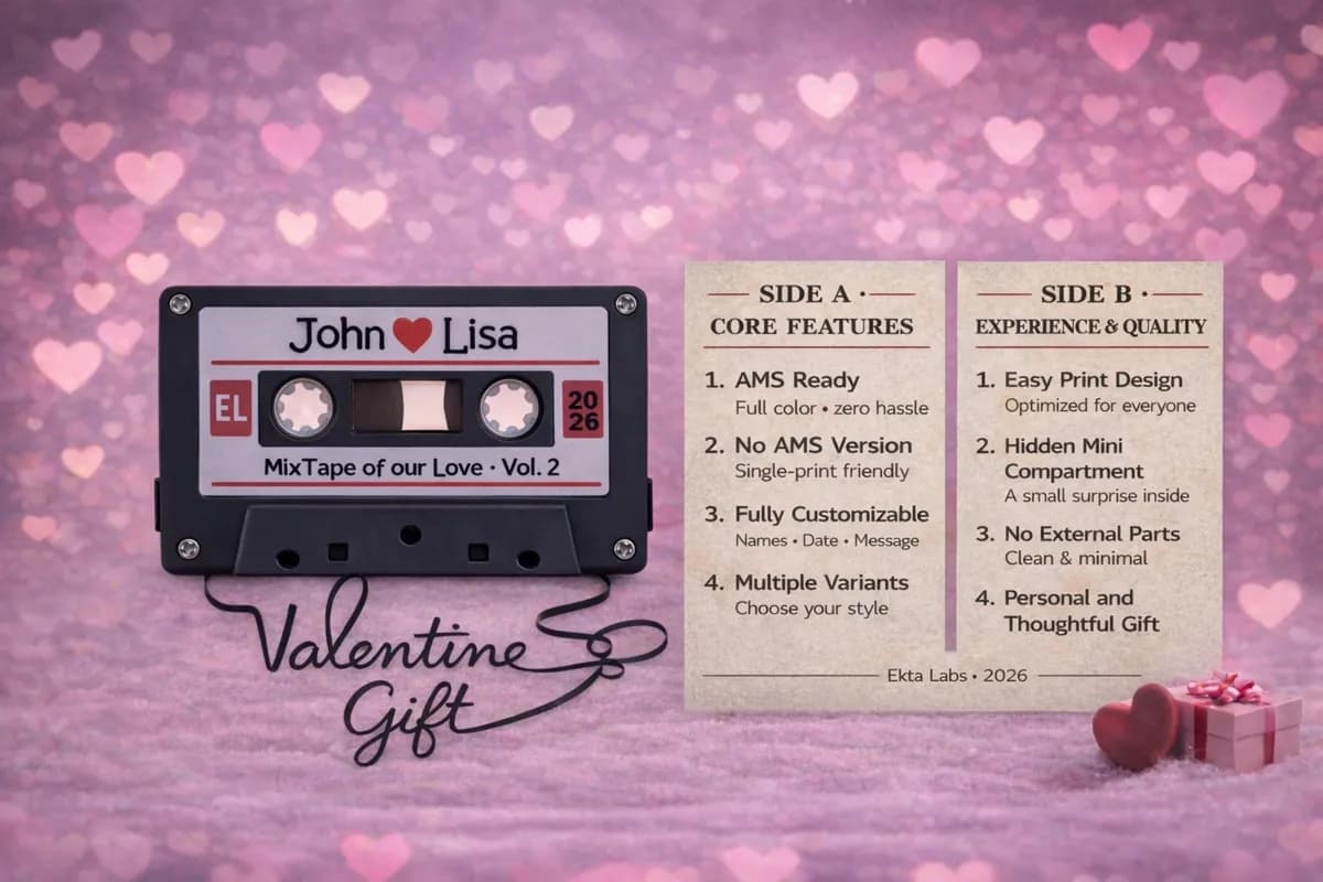 Mixtape de Amor Personalizada em Fita Cassete