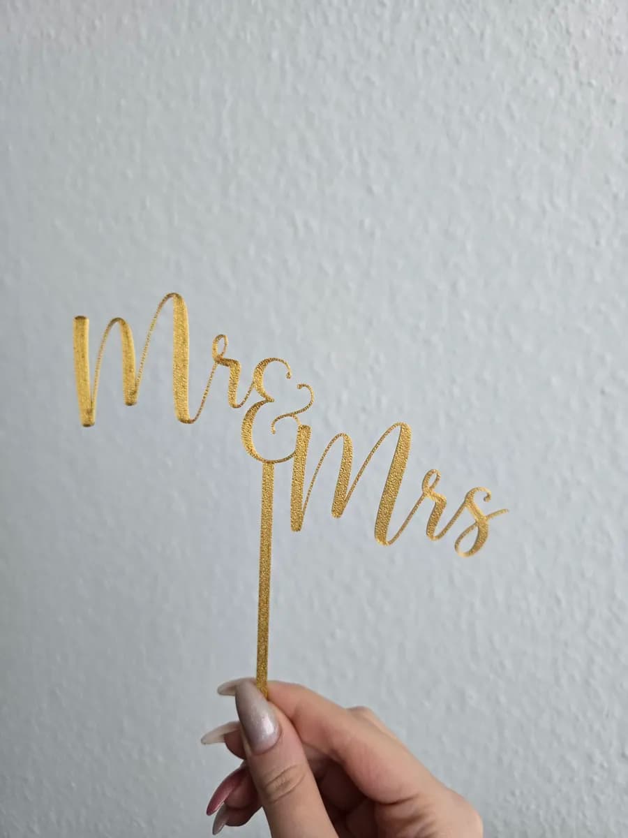 Cake Topper Topo de Bolo Sr e Sra