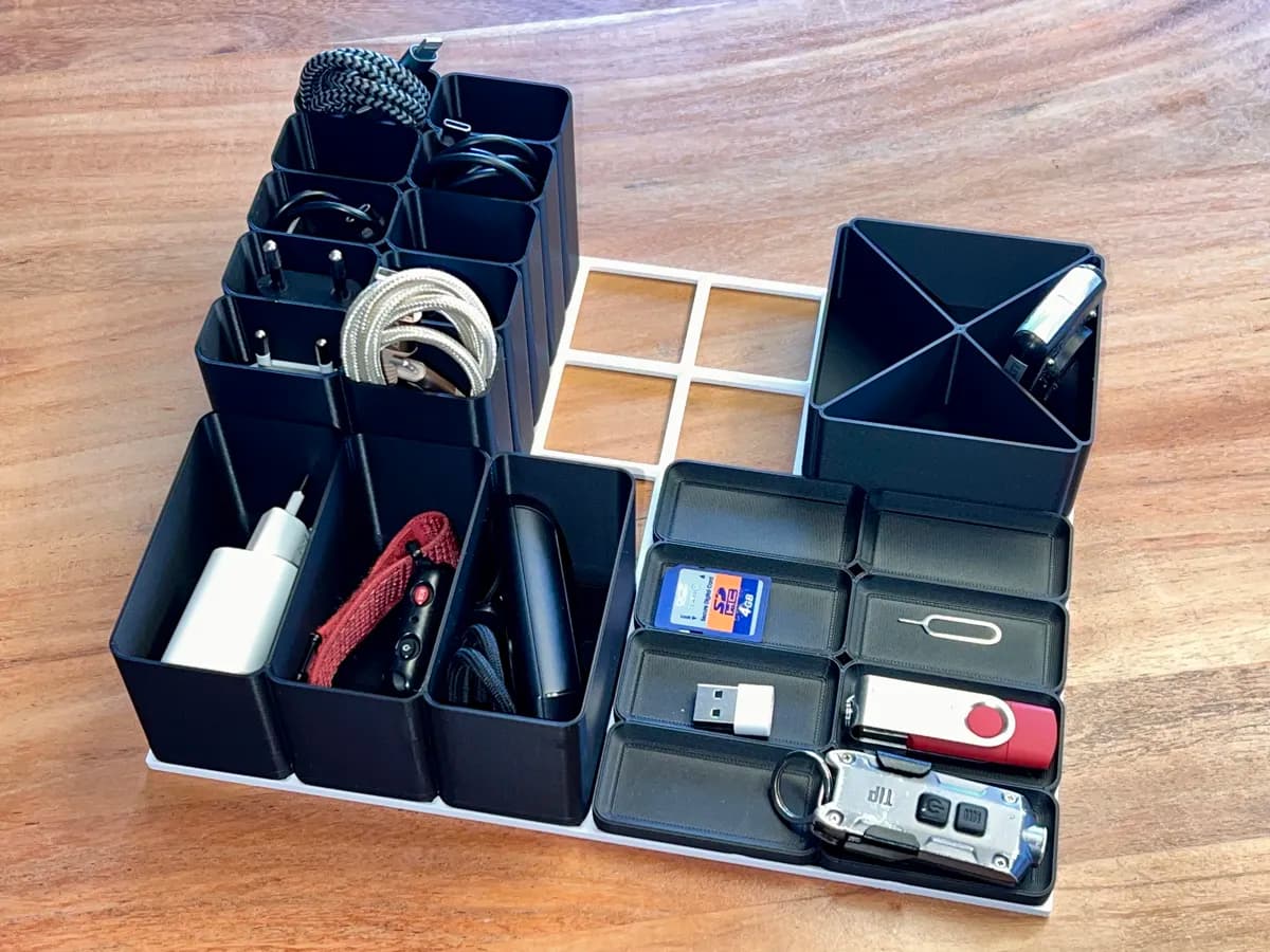 Organizador de Cabos USB de Mesa