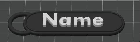 Chaveiro Tag de Nome