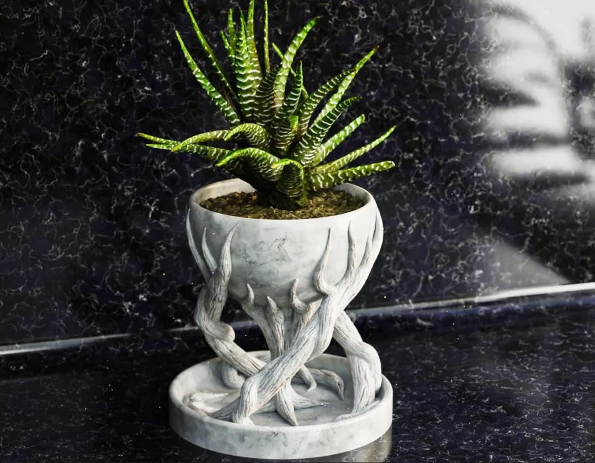 Vaso Árvore Espiral