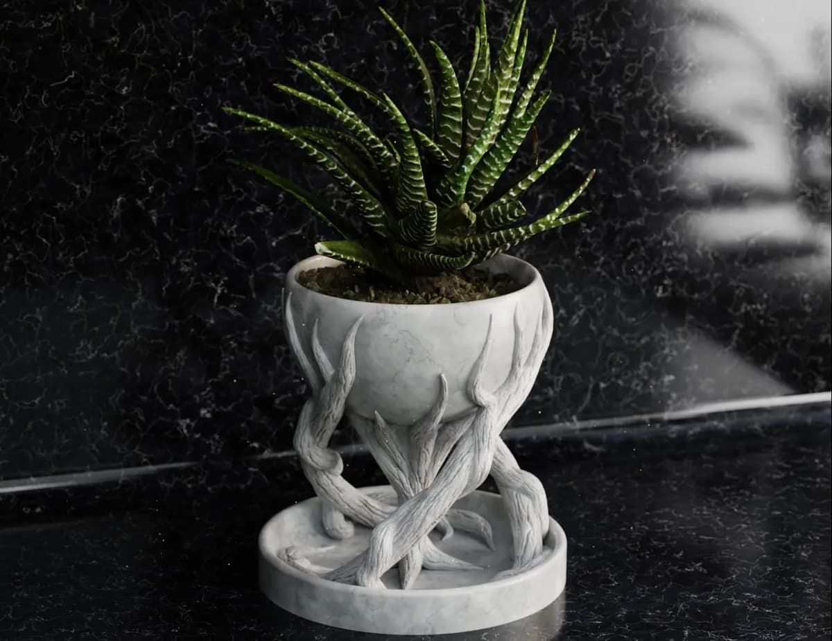 Vaso Árvore Espiral