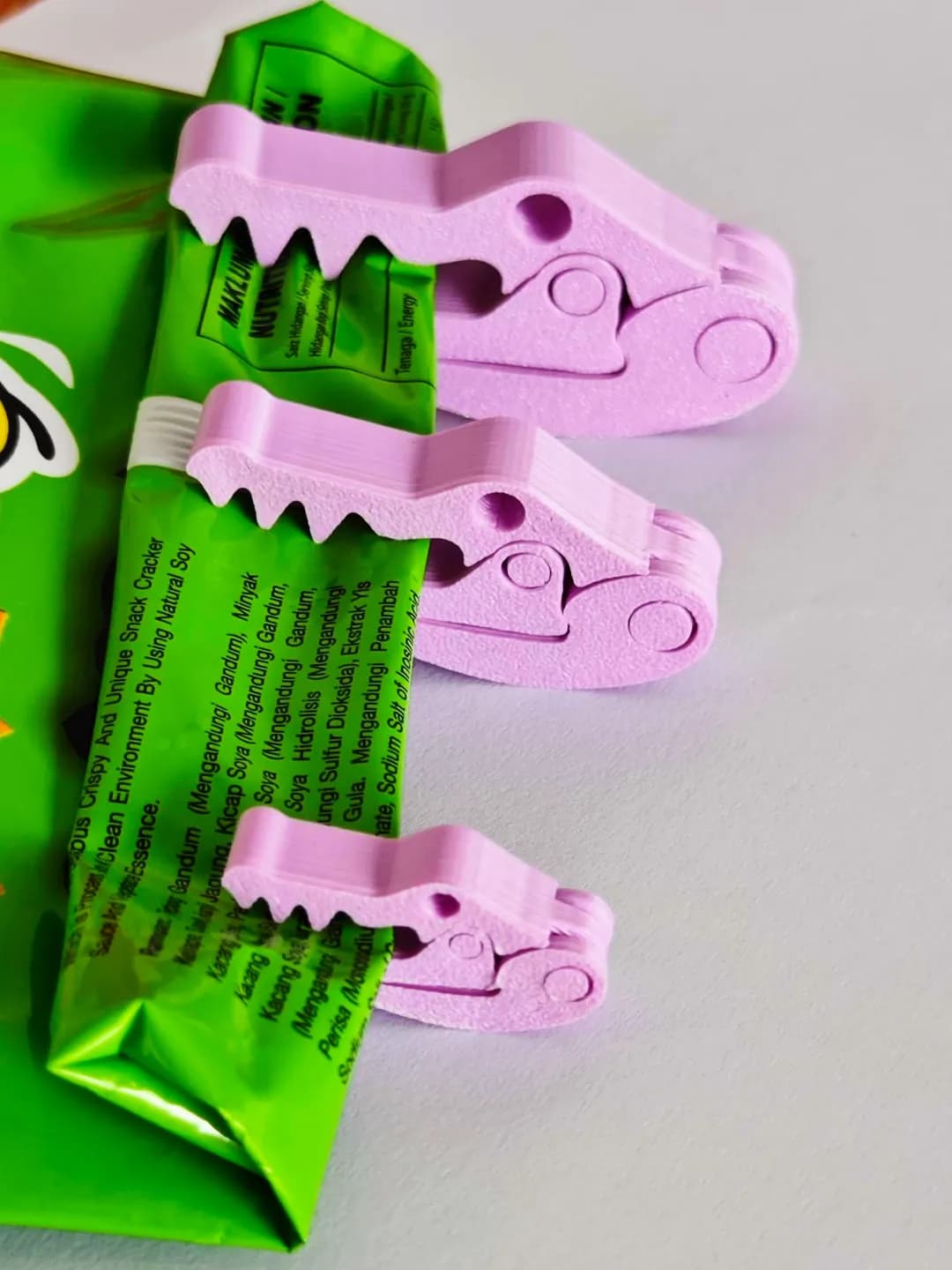Prendedor de Sacos Crocodilo