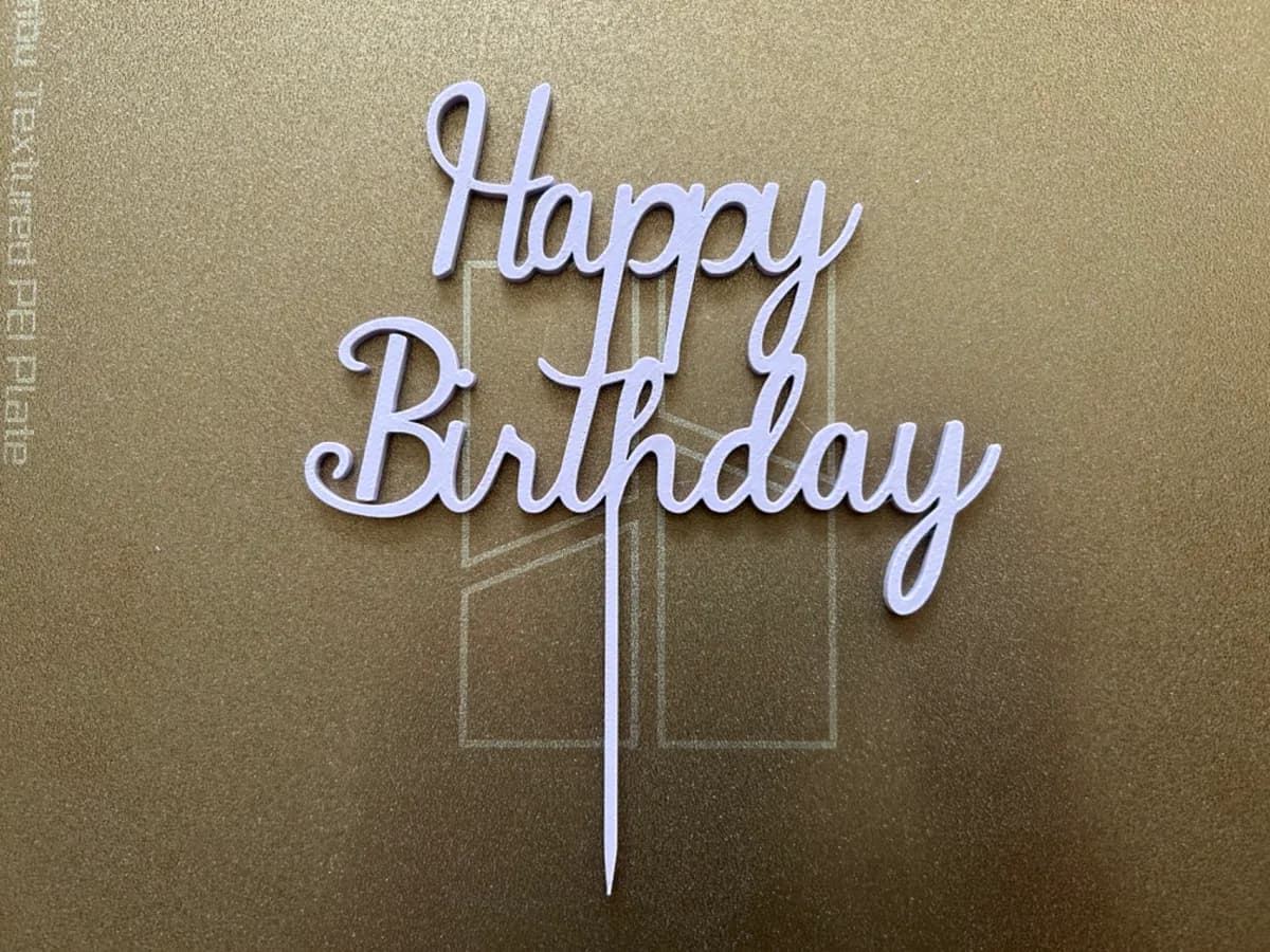 Topo de Bolo Feliz Aniversário