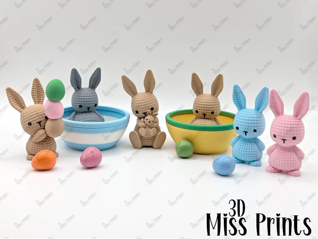 Coelhinhos de Tricô