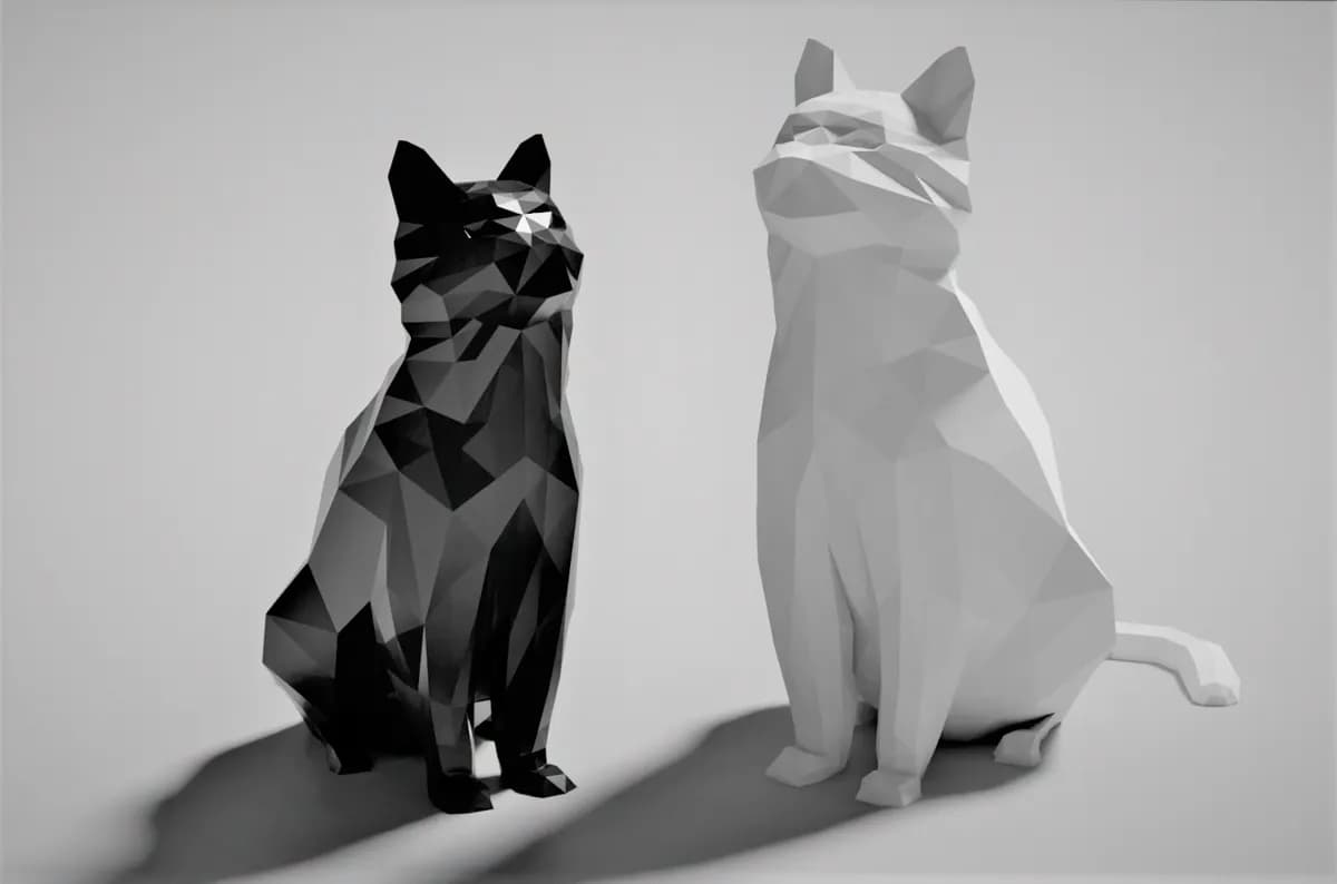 Gato Low Poly